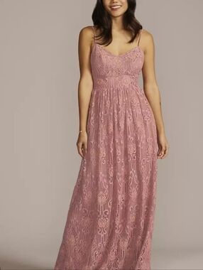 Davids Bridal Dusty Pink Bridal / Graduation Dress